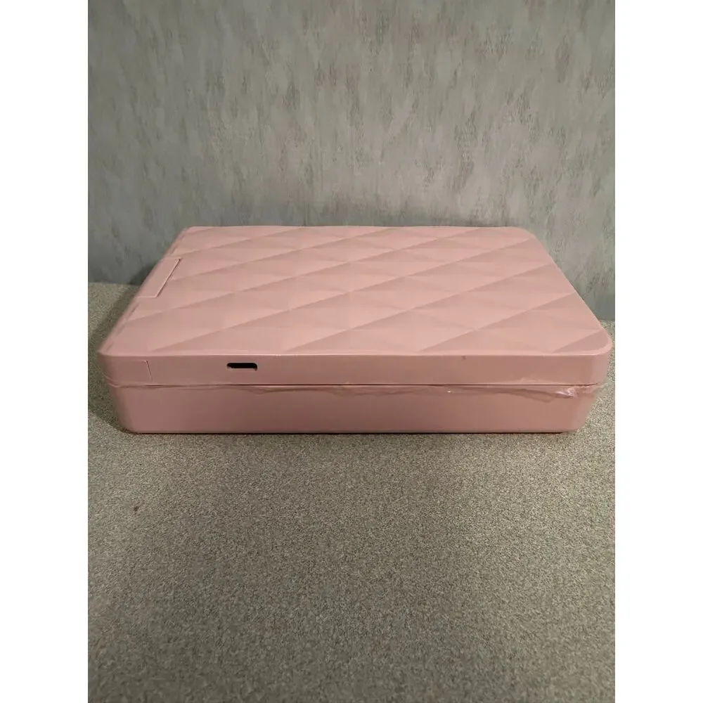 BESTOPE Pro Travel Makeup Brush Set Rose Gold with Mirror Case Sponges USB